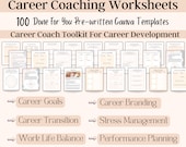 Career Coaching Templates, Career Change Workbook, Life Coaching Bundle, Career Coach Toolkit, Career Coaching Tools, Career Development