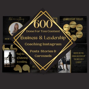 Business Coaching Templates, Leadership Coaching Instagram Templates, Business Coach Social Media Templates, Leadership Quotes Posts
