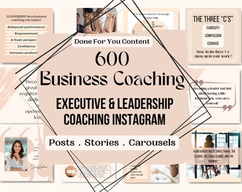 Business Coaching Templates, Leadership Coaching Instagram Templates, Business Coach Social Media Templates, Leadership Quotes Posts
