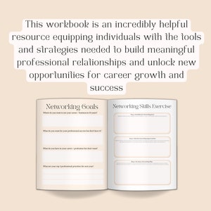 Career Coaching Templates, Career Networking Skills Workbook, Career ...