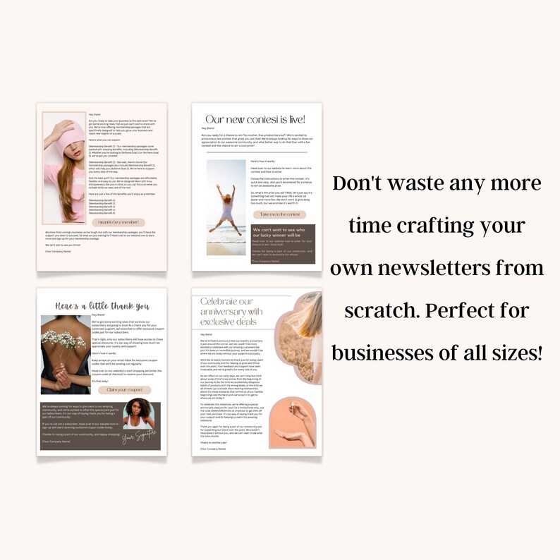 Business Newsletter Template, Newsletter Canva Template,email Template ...