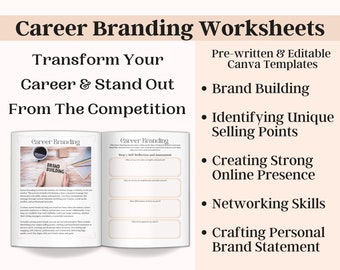 Karriere-Coaching-Vorlagen, Karriere-Branding-Arbeitsbuch, Life-Coaching-Bundle, Karriere-Coach-Toolkit, Karriere-Coaching-Tools, Karriereentwicklung