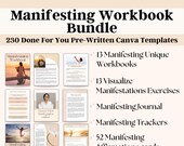 Manifestation Workbook, Mindset Coaching Worksheets, Manifesting Journal, Manifesting Planner, Manifestation Cards, Life Coaching Templates