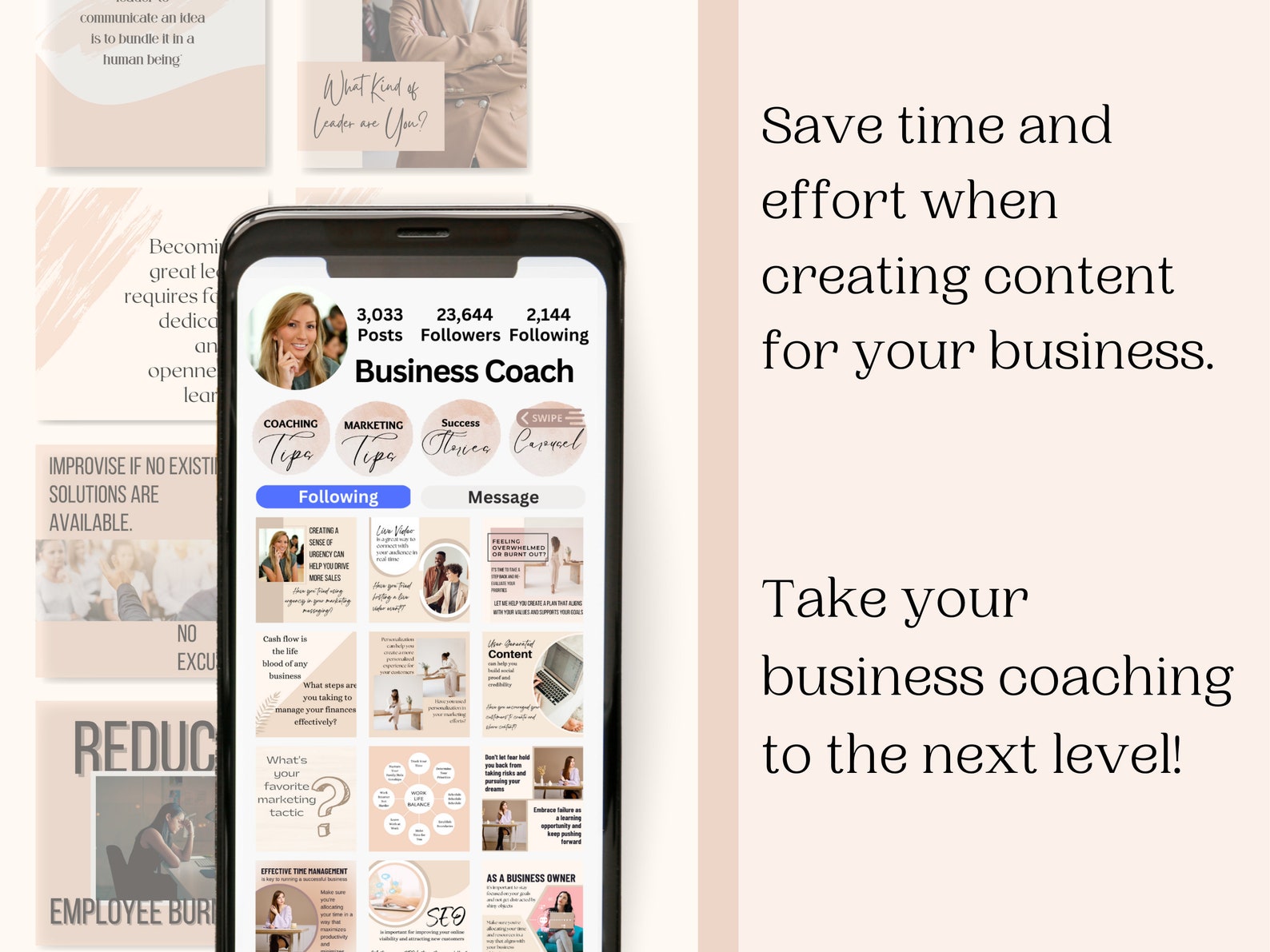 Business Coaching Templates, Social Media Coaching Instagram Templates ...