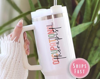 Personalized Occupational Therapist 40oz Tumbler, New Occupational Therapist Gift, Thank You Gift for Therapist Therapeutic Assistant TU.162