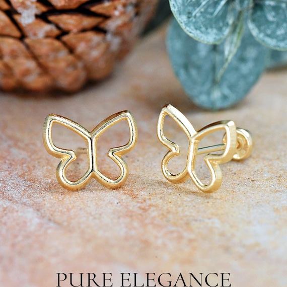 Butterfly silhouette earrings discount