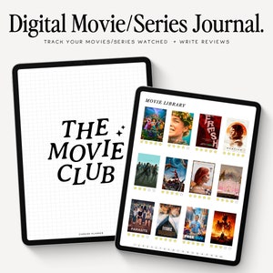 The Movie Club Digital Journal | Movie/Series Reviews | Movie Log for GoodNotes | Minimal Movie/TV Planner