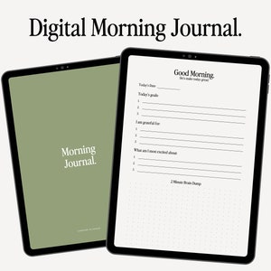 Digital Morning Journal | iPad Journal | Goodnotes5 | Digital Gratitude Journal