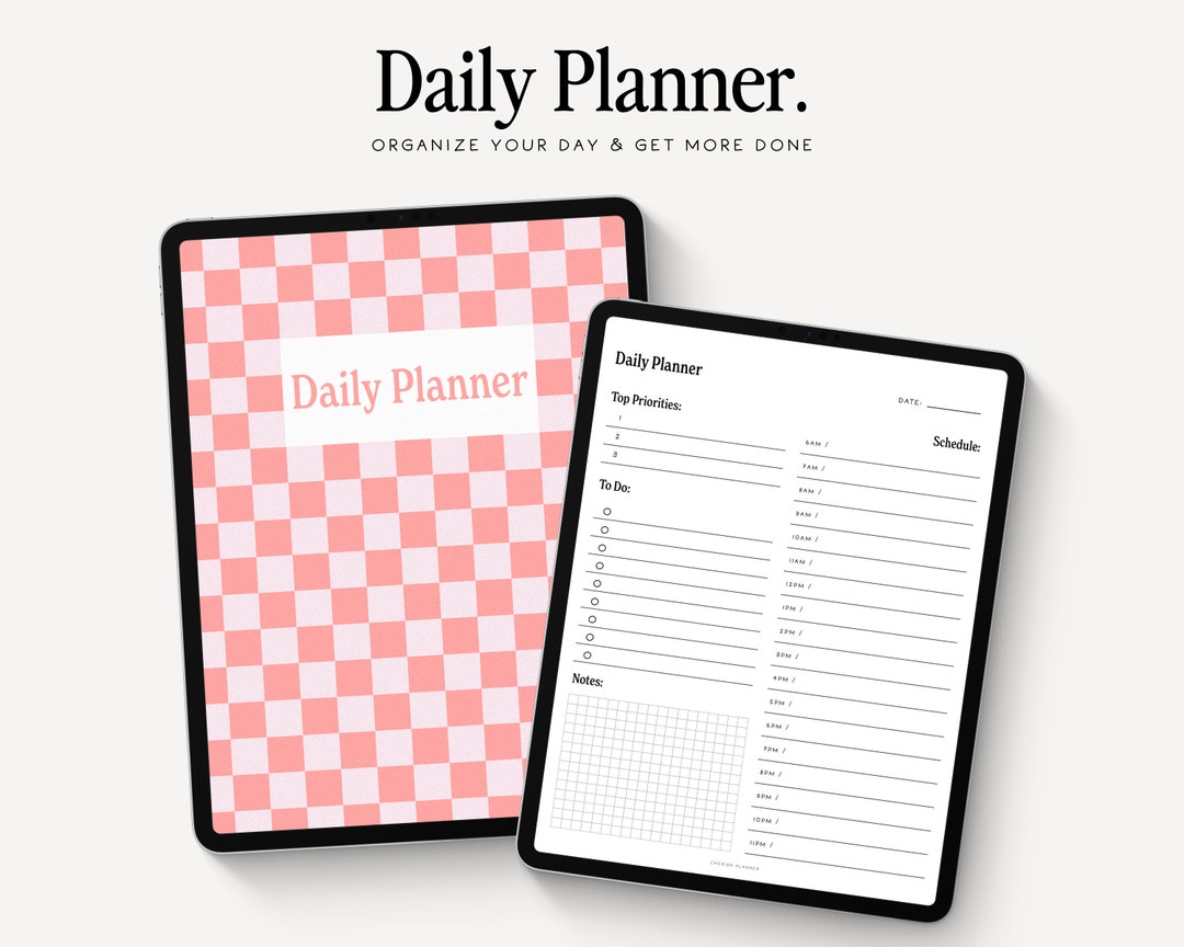 Minimalist Daily Digital Planner | iPad Planner for Goodnotes and ...
