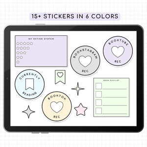 Book Lovers Digital Sticker Pack | Pastel | Romance Lovers Stickers ...