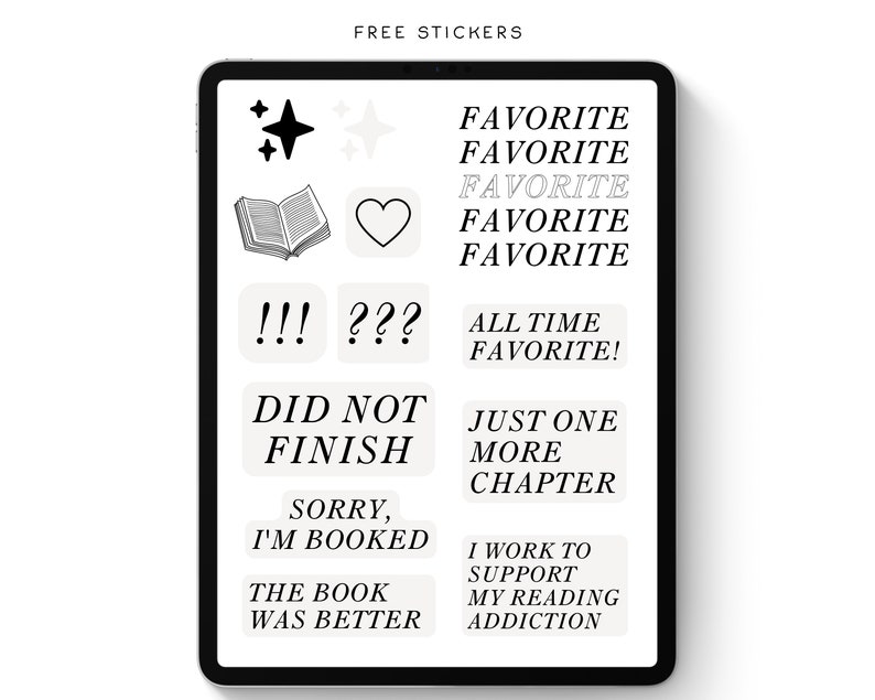 The Book Club Digitales Lesejournal | Buchbesprechungen | Reading Tracker für GoodNotes | Minimal Reading Journal Bild 10