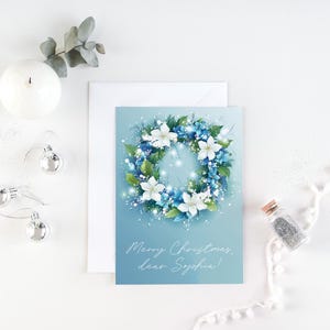 Personalisierte druckbare Weihnachtspostkarte. Personalisierte Weihnachtskarte. Digitaler Download. Einzigartiges Weihnachtsgeschenk 2025. Weihnachtskarte Vorlage.