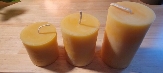 Candele bianche in cera d'api n. 140 - 50 pezzi - 16 cm - Senza fumo e senza gocce - Per funerali, chiesa, rituali