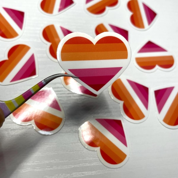 Lesbian sticker,Pride rainbow,LGBTQIA,LGBT,Waterproof for water bottle,laptop stickers,planner,kindle, hand drawn