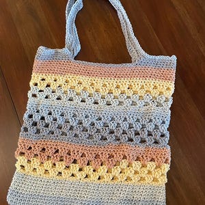 Cottage Tote Bag,Crochet Bag Pattern,Market Bag,Crochet Beach Bag,Crochet Market Tote
