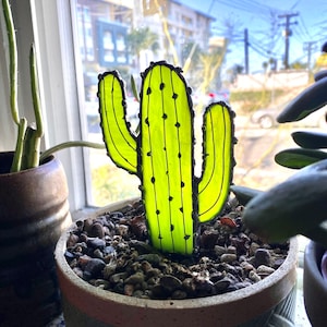 Stained glass cactus