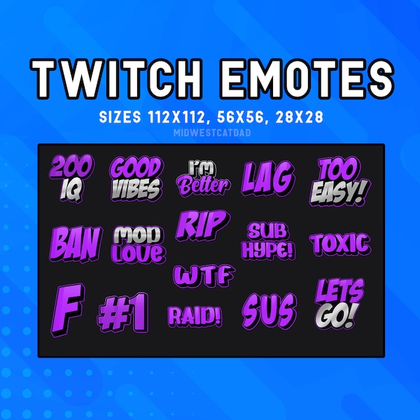 Streamer Emote Pack Etsy