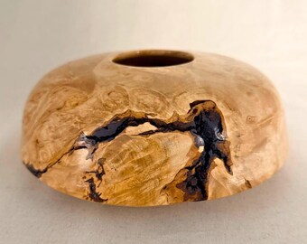 Vaso in radica d'acero, opera d'arte scultorea in legno, vuoto naturale, arredamento moderno organico