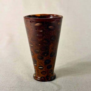 Hand Turned Banksia Nut Vessel, Red Epoxy Inlay, Wood Art Object