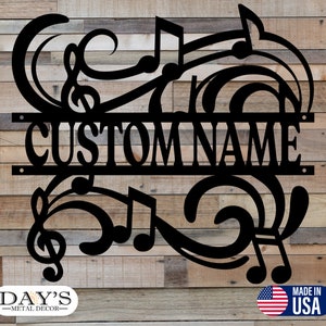 Music Room Sign - Music Studio Sign - Personalized Music Decor - Musical Instruments Sign - Musician Gift - Music Room Decor - Wall Art