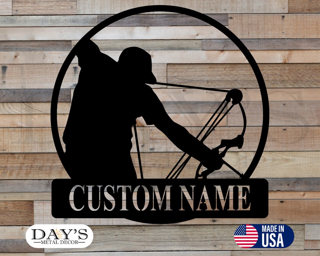 Bowhunter Personalized Metal Sign, Bowhunter, Deer Hunting