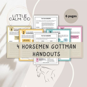 Gottman Four Horsemen worksheets, Couple Self-help tool, Relationship therapy worksheets, Conflict resolution strategies marriage