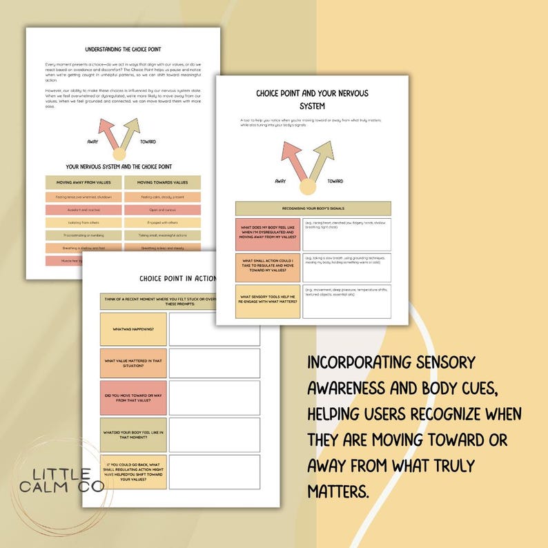 Acceptance and Commitment Therapy Choice Point and Nervous System ...