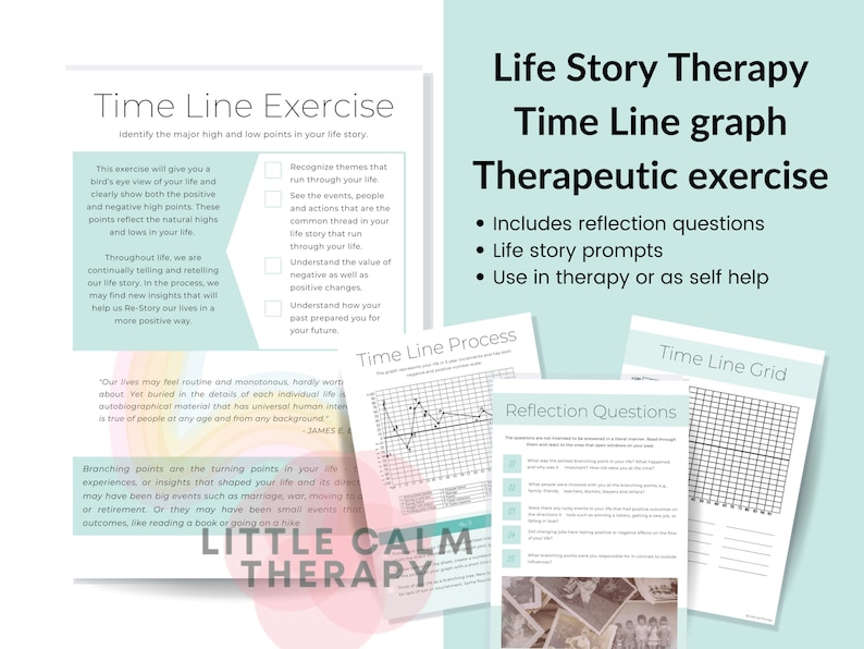 Life Time Line Graph, Life Story Prompt, Life Story Therapy, Therapy ...