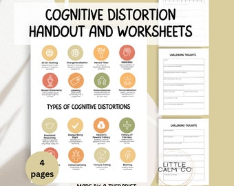 Dispense e fogli di lavoro sulla distorsione cognitiva / Riformulazione di schemi di pensiero inutili / Terapia cognitivo-comportamentale / Elenco / Pensieri difficili / Strumento cognitivo-comportamentale