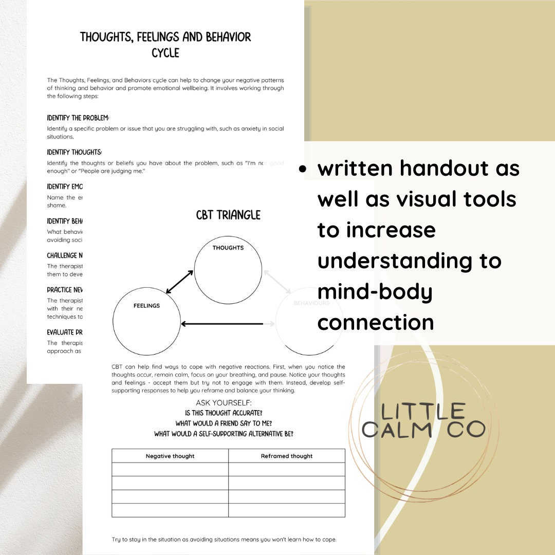 CBT Triangle Worksheets, Challenge Unhelpful Thinking, Cognitive ...