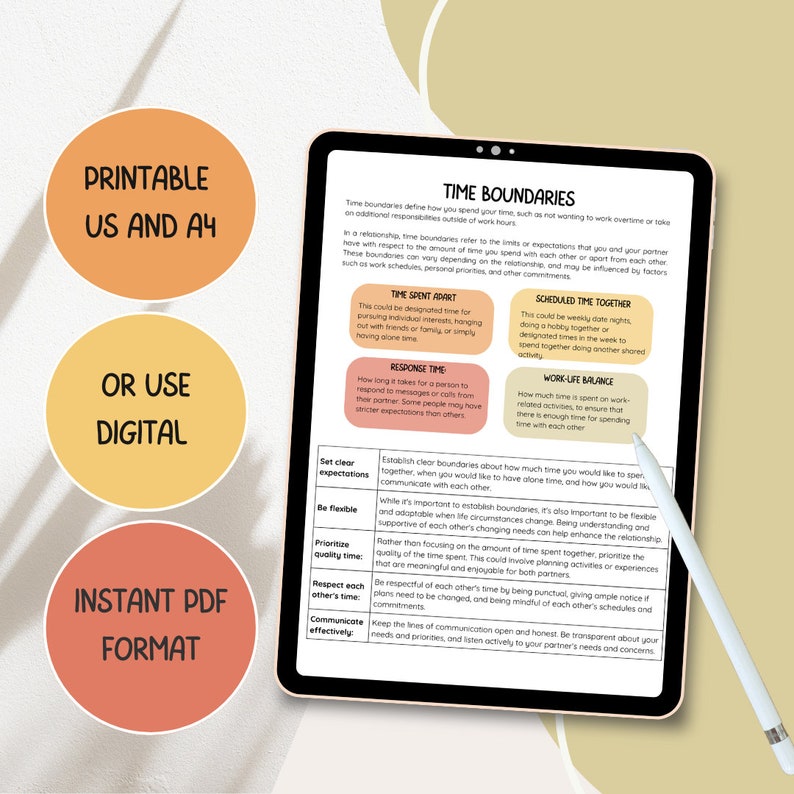 Healthy Boundaries Handouts, Set Boundaries, Boundaries Worksheet Teens ...