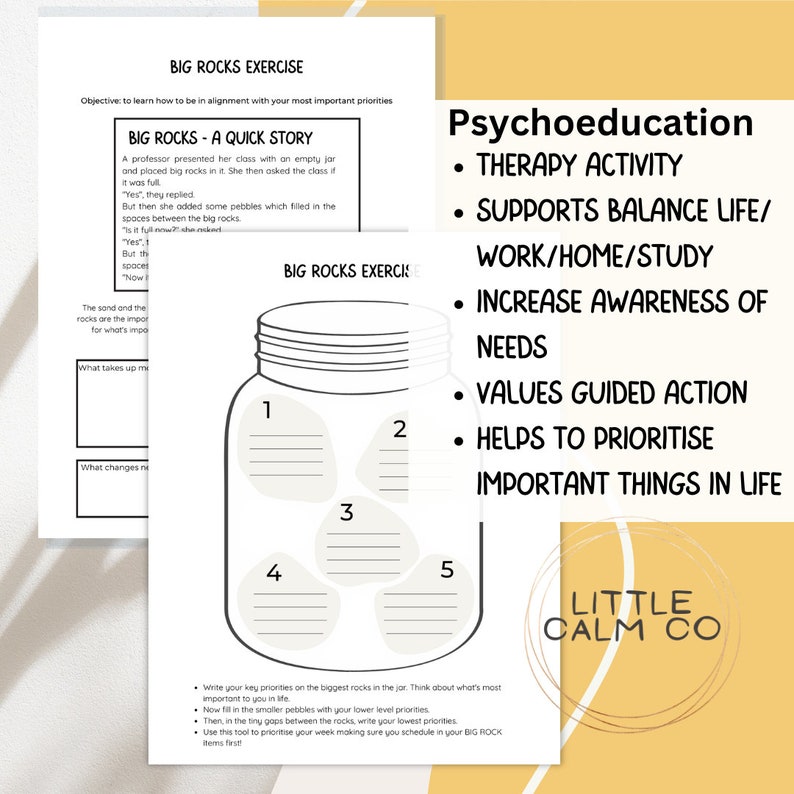 Values Jar Exercise | Values Acceptance and Commitment Therapy Values ...