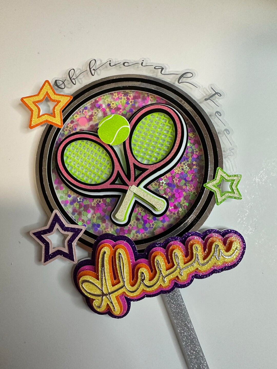 Sport Cake Topper Tennis Cake Topper Birthday Cake Topper Etsy