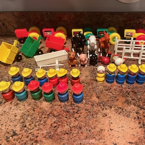 Vintage Fisher-Price Little People Farm Accessories
