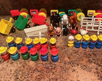 Vintage Fisher-Price Little People Farm Accessories