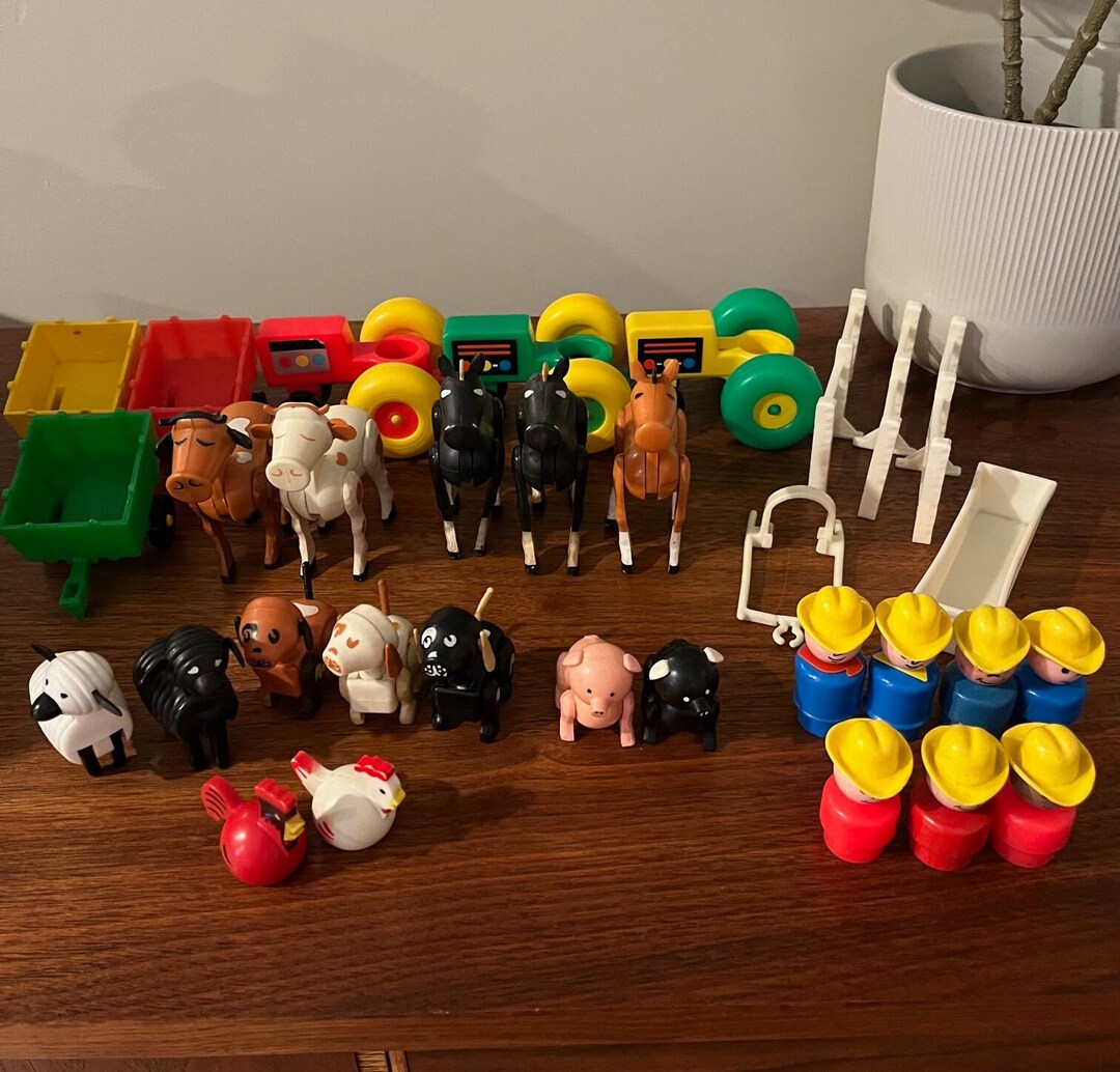 Vintage Fisher-price Little People Farm Accessories - Etsy