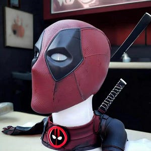 Deadpool 3 Inspired Fan Art 3D Printed Cosplay Helmet