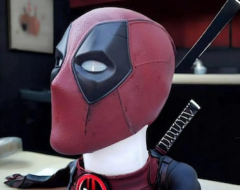 Deadpool 3 Movie Inspired 3D Printed Cosplay Helmet