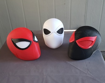 Spider-Man Face Shell – 3D Printed Cosplay Mask Frame – Superhero Costume Accessory