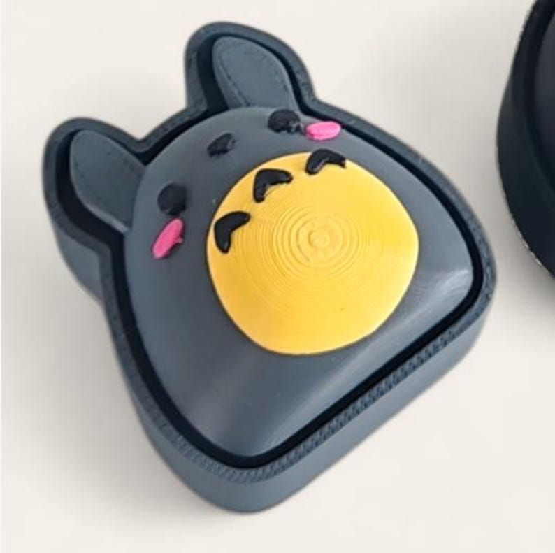 Fan Art Studio Ghibli 3D Printed Character Fidget Keychain Clicker Pack 2 Totoro