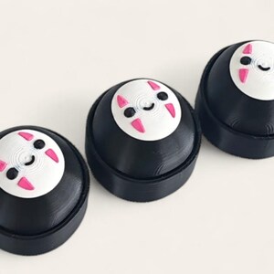 Fan Art Studio Ghibli 3D Printed Character Fidget Keychain Clicker Pack 2 afbeelding 2