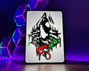 Venom LED Light Box | Marvel Night Light | RGB Comic Lightbox Venom LED Light Box | Marvel Night Light | RGB Comic Lightbox