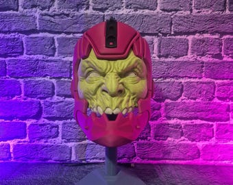 Trap Jaw Cosplay Helmet – Wearable Masters of the Universe Mask – 3D Printed He-Man Villain Helmet – Comic Con / Halloween Costume