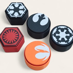 Star Wars Emblem 3D Printed Clicker Pack | Rebel Sith Phoenix Empire First Order Fidget Set | Desk Toy Bundle | Collectible Clickers