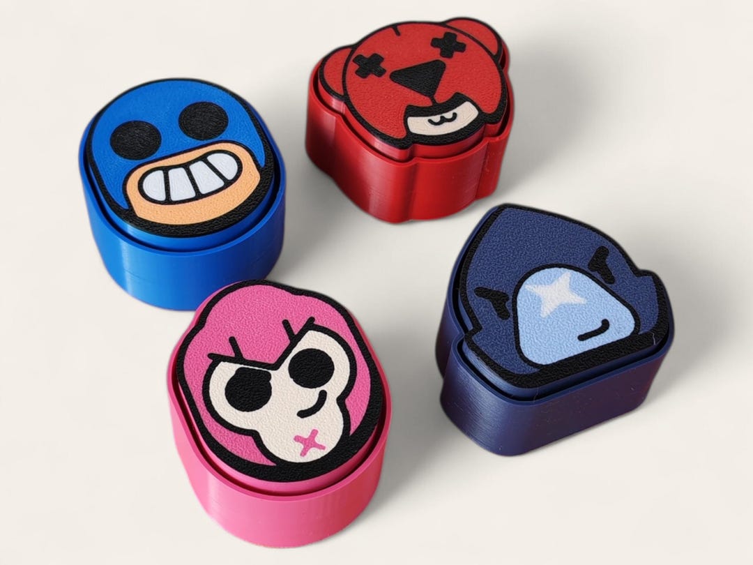 Arcade Brawler Fidget Clickers – 3D Printed Gamer Desk Toy – Raven ...