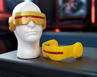 Cyclops Inspired Visor 3D Printed Retro Mutant Visor – 90s Cartoon-Inspired Cosplay Accessory
