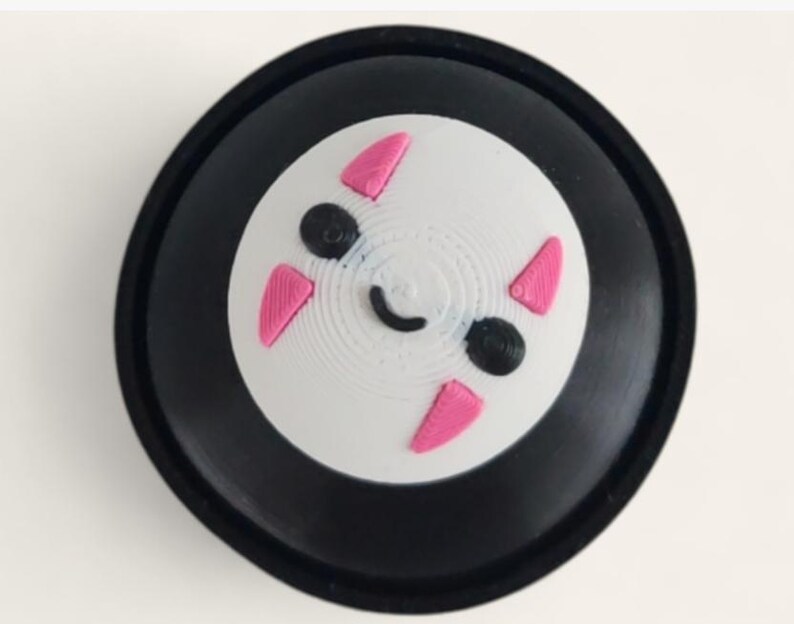 Fan Art Studio Ghibli 3D Printed Character Fidget Keychain Clicker Pack 2 No Face