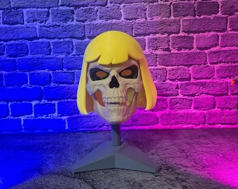 He-Man Cosplay Wig – 3D Printed Blonde Fantasy Hair – Wearable Costume Accessory – Movie Inspired Cosplay Prop