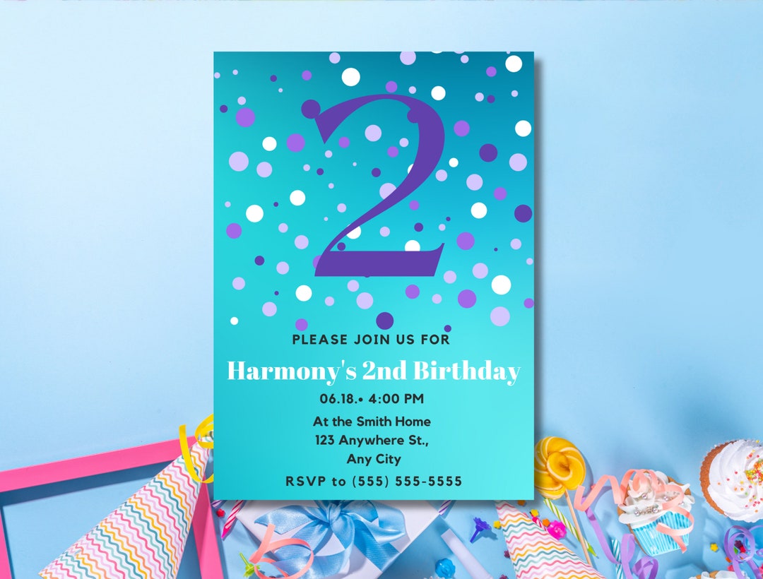 editable-teal-confetti-party-invitation-for-2nd-birthday-2-etsy