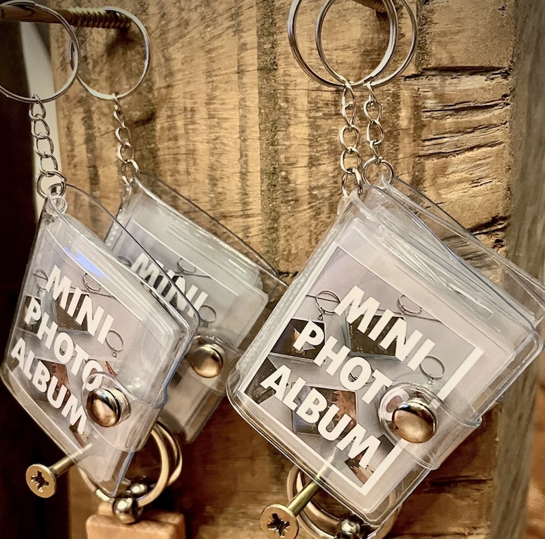 Mini Photo Album Keyring - With or Without Photos to Personalise ...